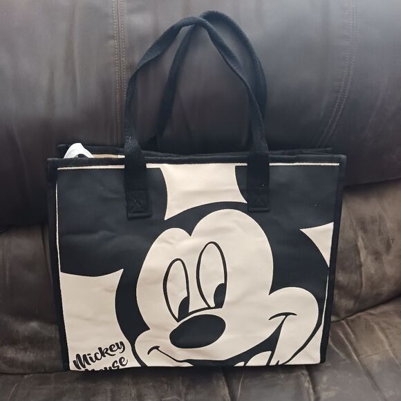 Disneys Mickey Mouse Canvas Tote Bag - Picture 3 of 4